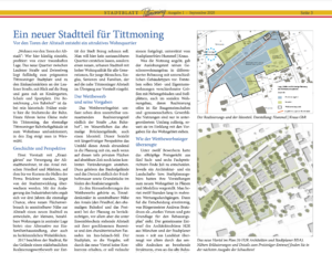 Erstes „Stadtblatt“ erscheint