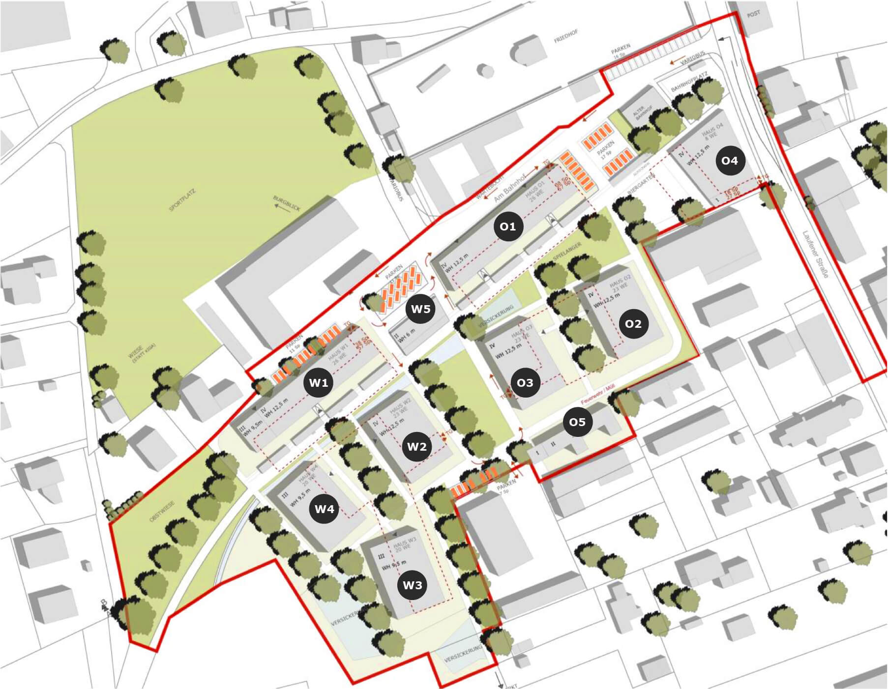 Lageplan Am Alten Bahnhof Tittmoning